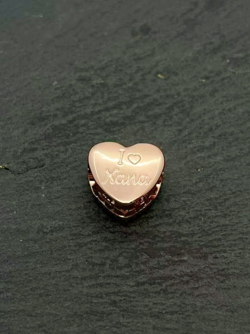 Pandora I Love Nana Heart Charm Rose Gold Plated Jewelry